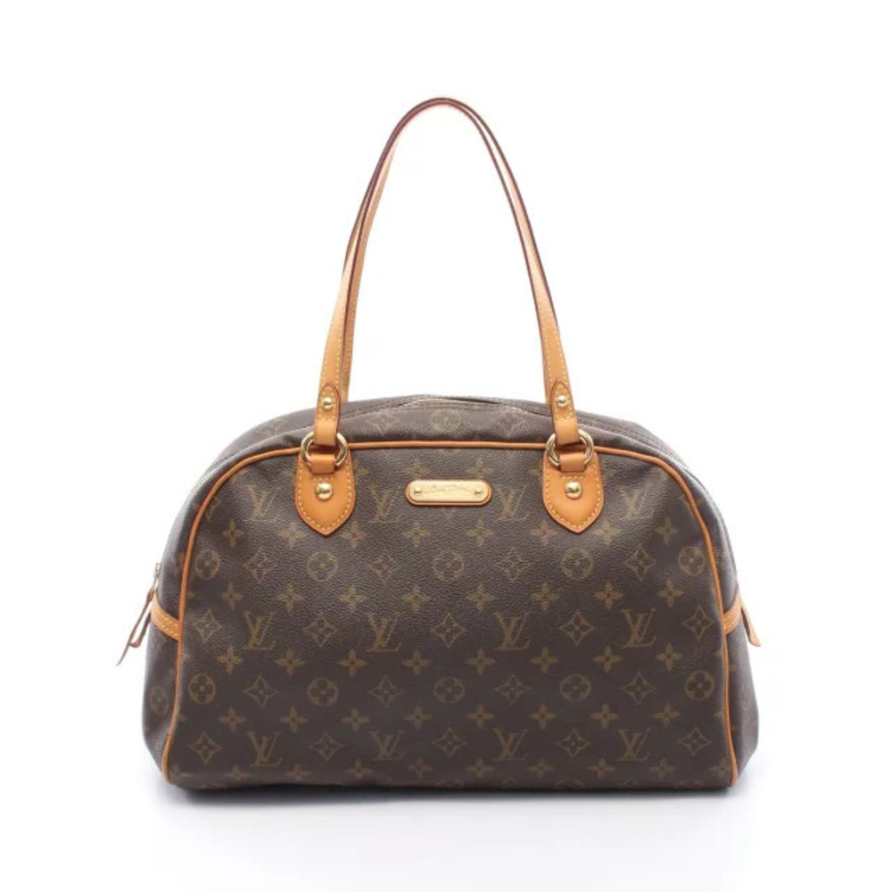 Louis Vuitton Montorgueil Shoulder Bag Canvas Leather Monogram Brown